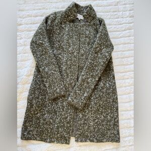 Mia Mai Green Bouclé Long wool blend sweater made in Italy